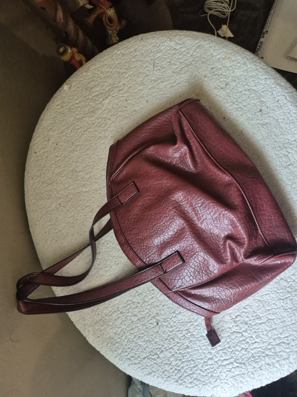 Mundi Women's Burgundy Tote Bag - Stylish Everyday Shoulder Bag